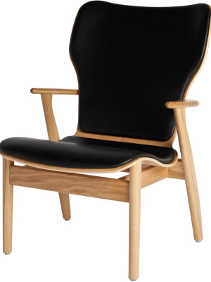 Domus Lounge Chair - Oak/leather