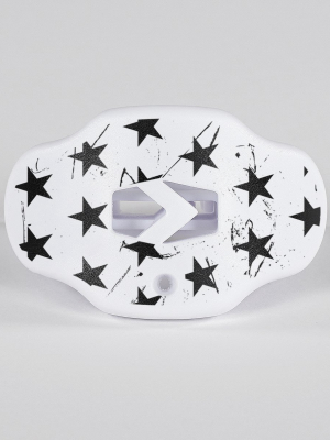 Stars White Football Mouthguard