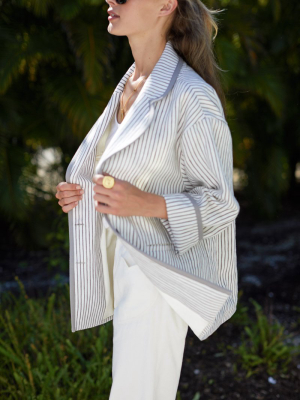 Errands Jacket - Charcoal Stripe