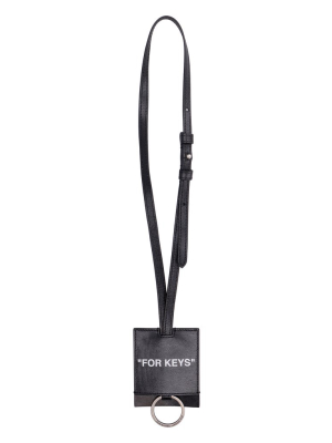 Off-white For Keys Print Lanyard Keyring