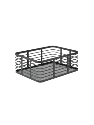 Mdesign Metal Wire Food Organizer Storage Bins Basket