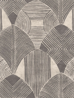 Westport Geometric Wallpaper In Charcoal From The Scott Living Collection By Brewster Home Fashions