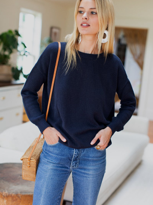 Carolyn Sweater - Navy Organic