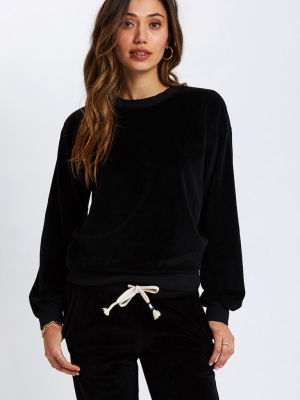 Velour Billow Pullover