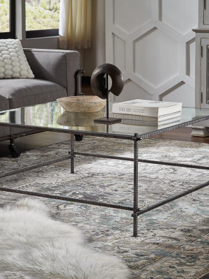 Serrated Edge Iron Coffee Table