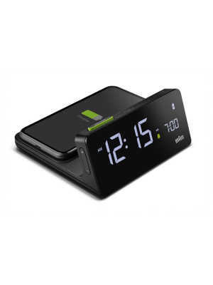 Braun Digital Clock With Wireless Charging Dock - Bc21b