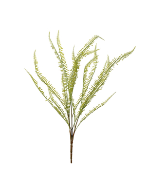 Vickerman 32" Artificial Green Deer Tongue Fern Spray.