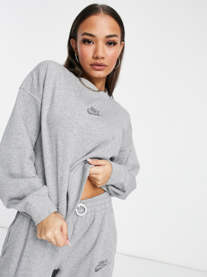 Nike Revival Sweatshirt In Gray