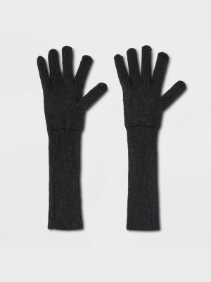 Women's Lightweight Long Knit Gloves - A New Day™ One Size