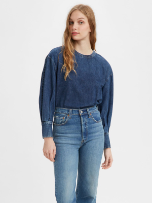 Begonia Denim Blouse