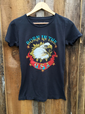 Born In The Usa Womens Tee Blk/color