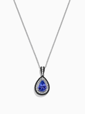 Effy Tanzanite Royale 14k Gold Tanzanite And Diamond Pendant, 1.22 Tcw