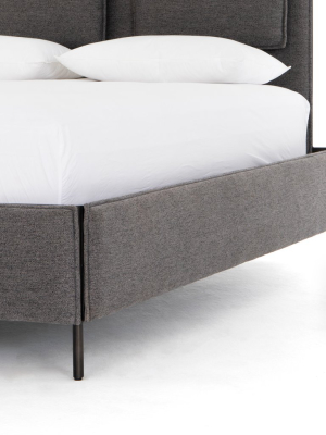 Leigh Upholstered Bed In San Remo Ash