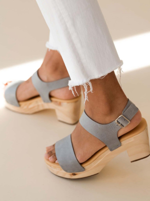 All-day Open Toe Clog Sky Grey