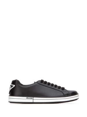 Prada Logo Plaque Low-top Sneakers