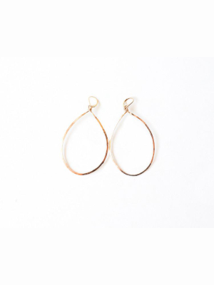 Hanna Hammered Hoop Earrings Design By Agapantha