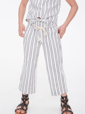 Girls Striped Ankle Pants (kids)