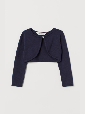 Fine-knit Bolero Sweater