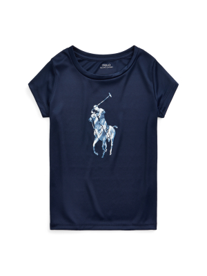 Tie-dye-pony Interlock Tee