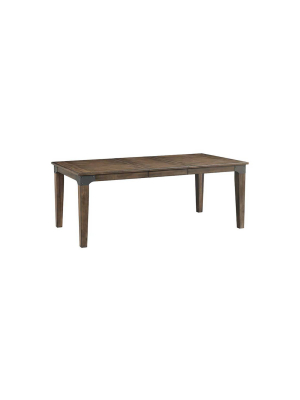 Whiskey River Dining Table Gunpowder Gray - Intercon