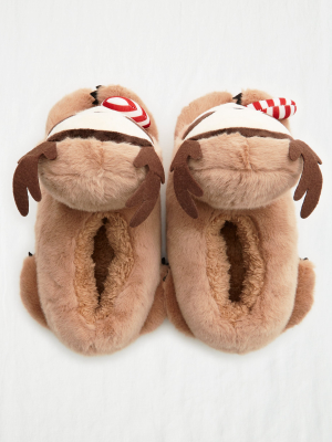 Aerie Fuzzy Animal Slippers