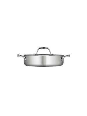 Tramontina Gourmet Tri-ply Clad 3qt Braiser With Lid Silver