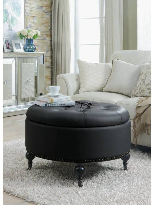 Keller Round Ottoman - Chic Home