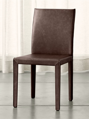 Folio Saddle Top-grain Leather Dining Chair