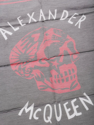 Alexander Mcqueen Skull Print Scarf