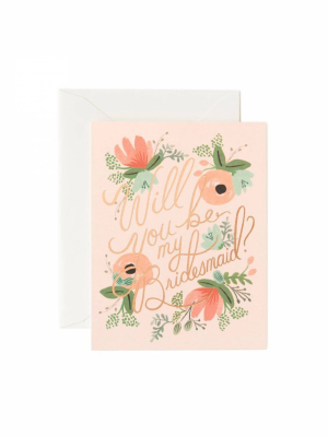 Blushing Bridesmaid Card