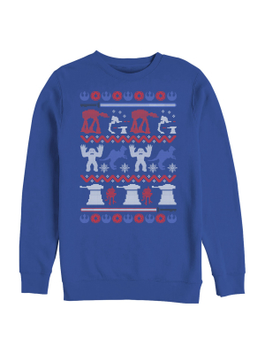 Men's Star Wars Ugly Christmas Hoth Sweatshirt