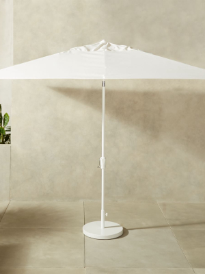 Shadow Rectangular White Umbrella With Base