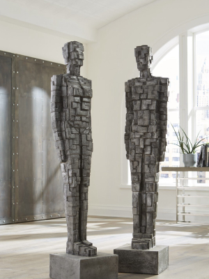 Puzzle Man Sculpture