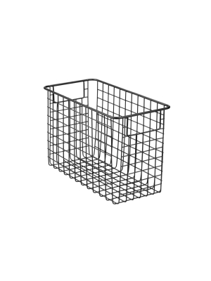 Mdesign Metal Wire Storage Basket Bin With Handles For Office