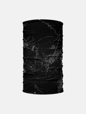 Black Gray Grunge Neck Gaiter