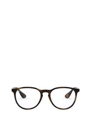 Ray-ban Erika Round Tortoiseshell Effect Glasses