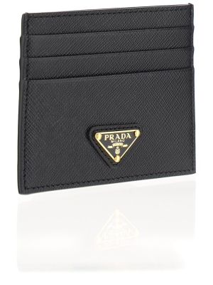 Prada Logo Plaque Cardholder