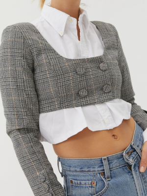 For Love & Lemons Frankie Plaid Top