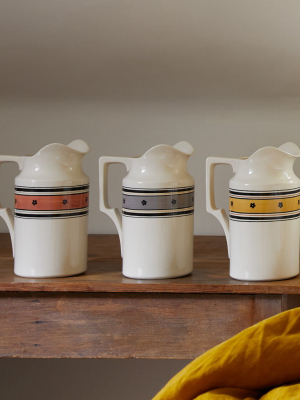 Hand-painted Still-life Pitcher In Yellow