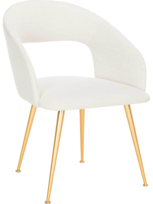 Lockwood Arm Chair Creme/gold