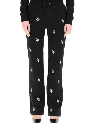 Redvalentino Clover Embroidered Sweatpants