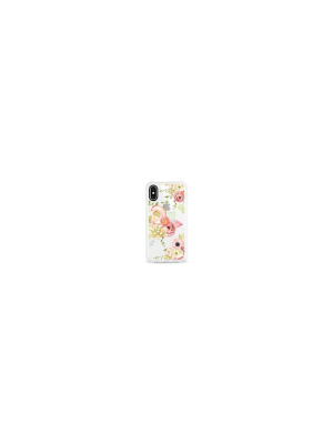 Otm Essentials Apple Iphone X/xs Rugged Edge Clear Floral Case