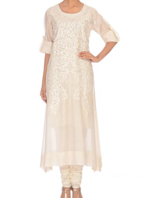 Straight-cut Embroidered Kurta