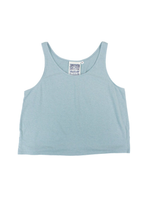 Ether Blue Cropped Tank