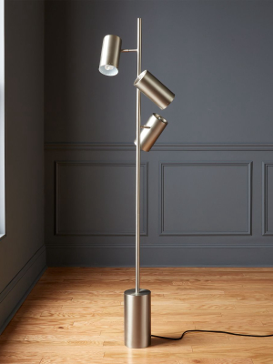 Trio Brushed Nickel Floor Lamp