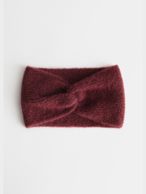 Fuzzy Ribbed Knit Headband