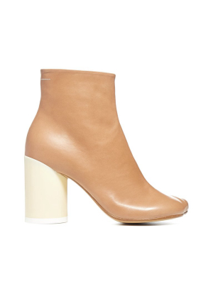 Mm6 Maison Margiela Block Heel Ankle Boots