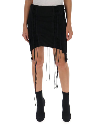 Helmut Lang Asymmetric Mini Skirt