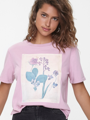 Floral Graphic Crew Tee