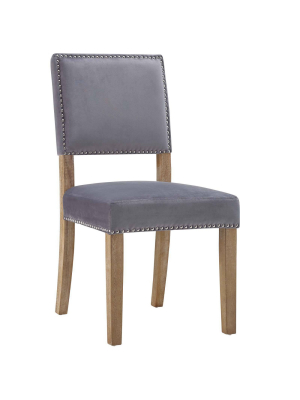 Oblige Wood Dining Chair Gray - Modway